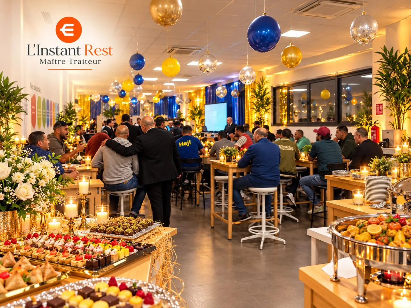 Soirée d'entreprise festive